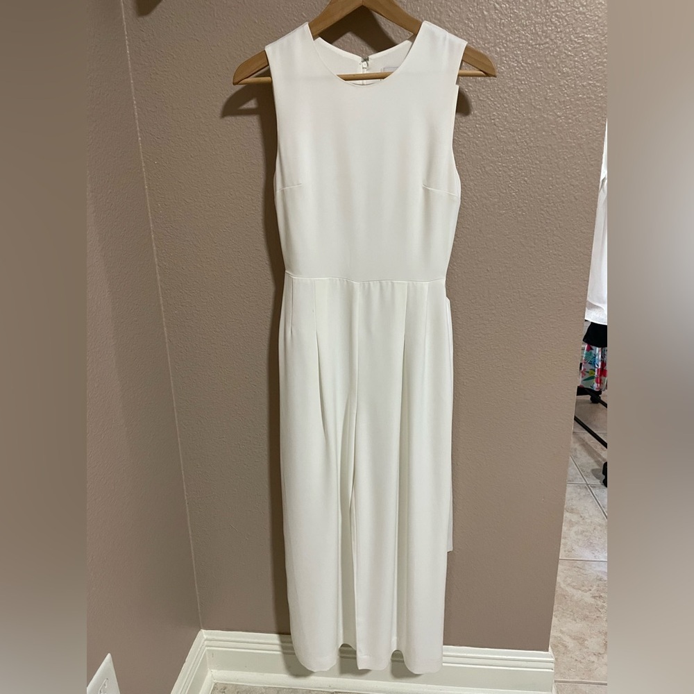 Charles Henry Chic white Sleeveless jumpsuit